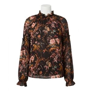 NEW CARA CARA ipanema long sleeve top in pindell black